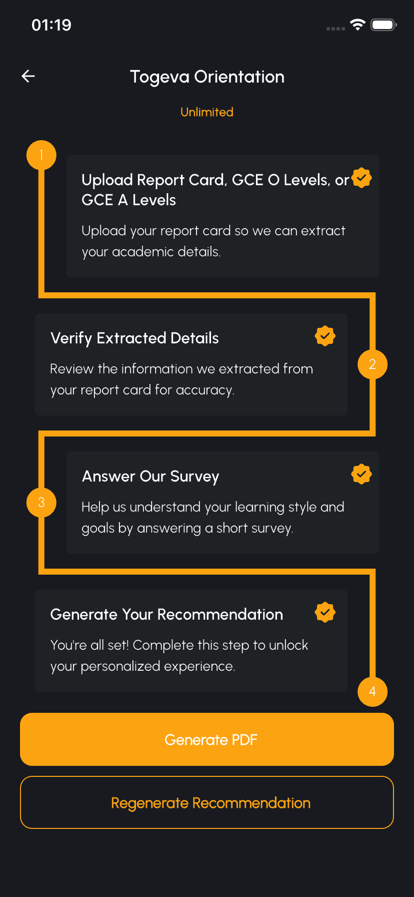 Take orientation with you — app preview — 1 / 4
